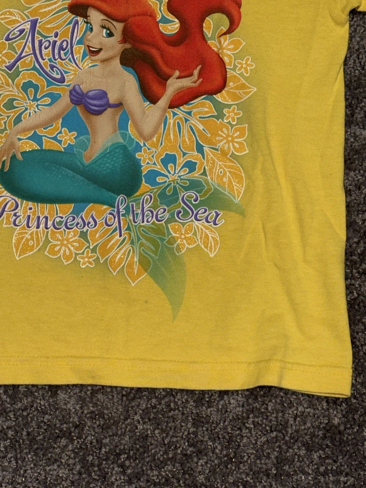Vintage Y2K Disney Store Little Mermaid Ariel Shirt Youth Sz XXS Princess Of Sea - Image 3 of 4