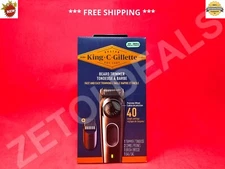 BRAND NEW King C. Gillette Cordless Rechargeable Electric BEARD TRIMMER for Men