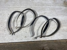 Vintage Metal Bicycle Pant Clips (2 pairs) OLD RUSTED
