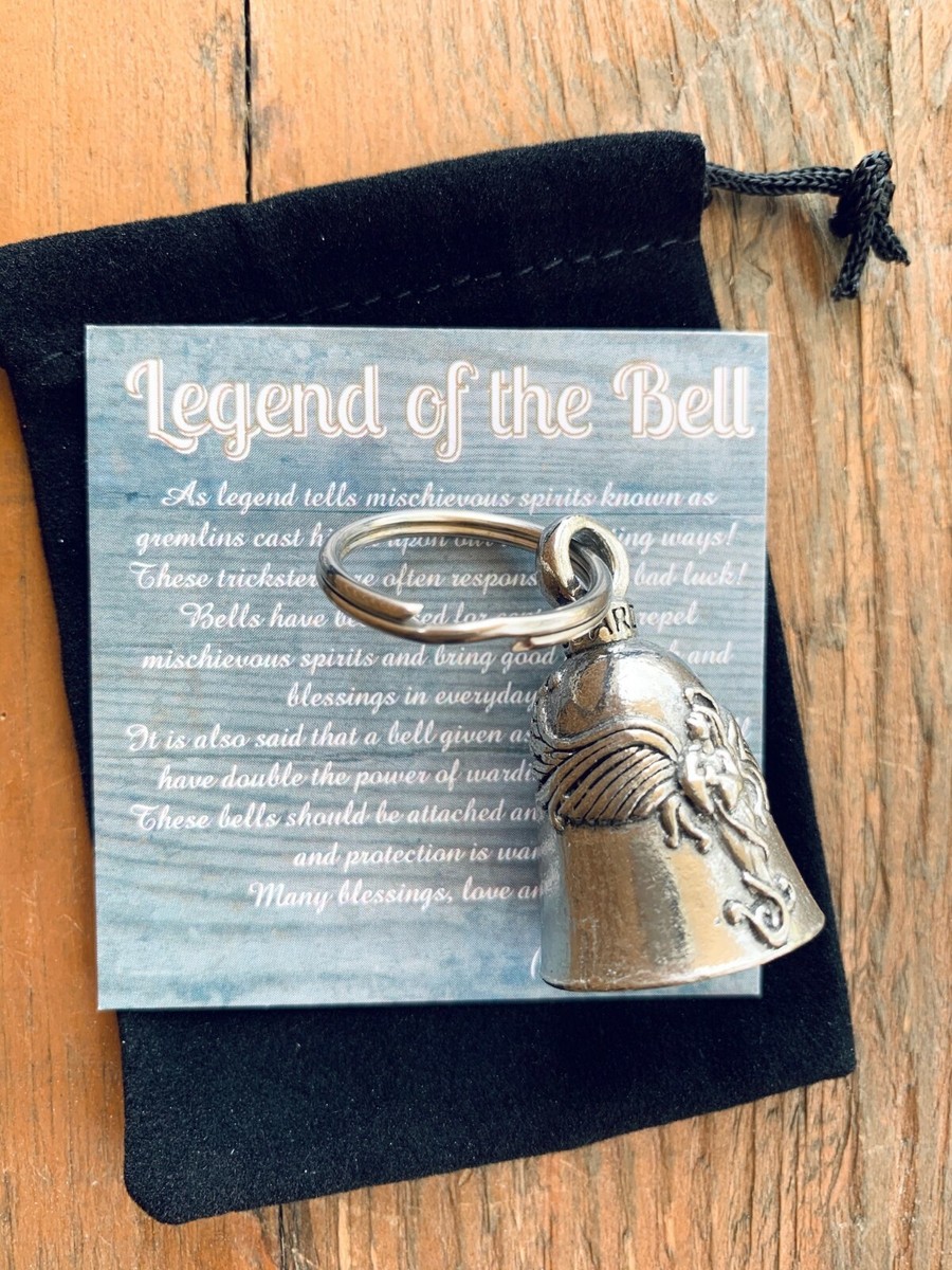 Serenity Prayer Guardian Bell Of Good Luck – Pewter Keychain Gift For Pet Lovers