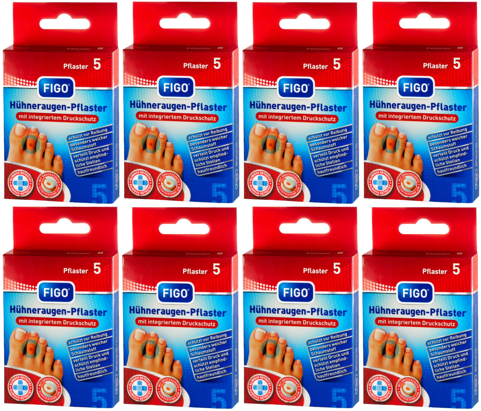 40 Hühneraugen Pflaster Hühneraugenringe Druckstellen Polster Schutz MHD 2026