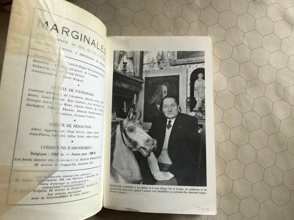 Marginales no 112-113 may 1967 ghelderode michel de revue book pb french illustr - Image 3 of 4