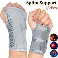 Left Right Wrist Support Brace Hand Splint Carpal Tunnel Sprain Arthritis Sports
