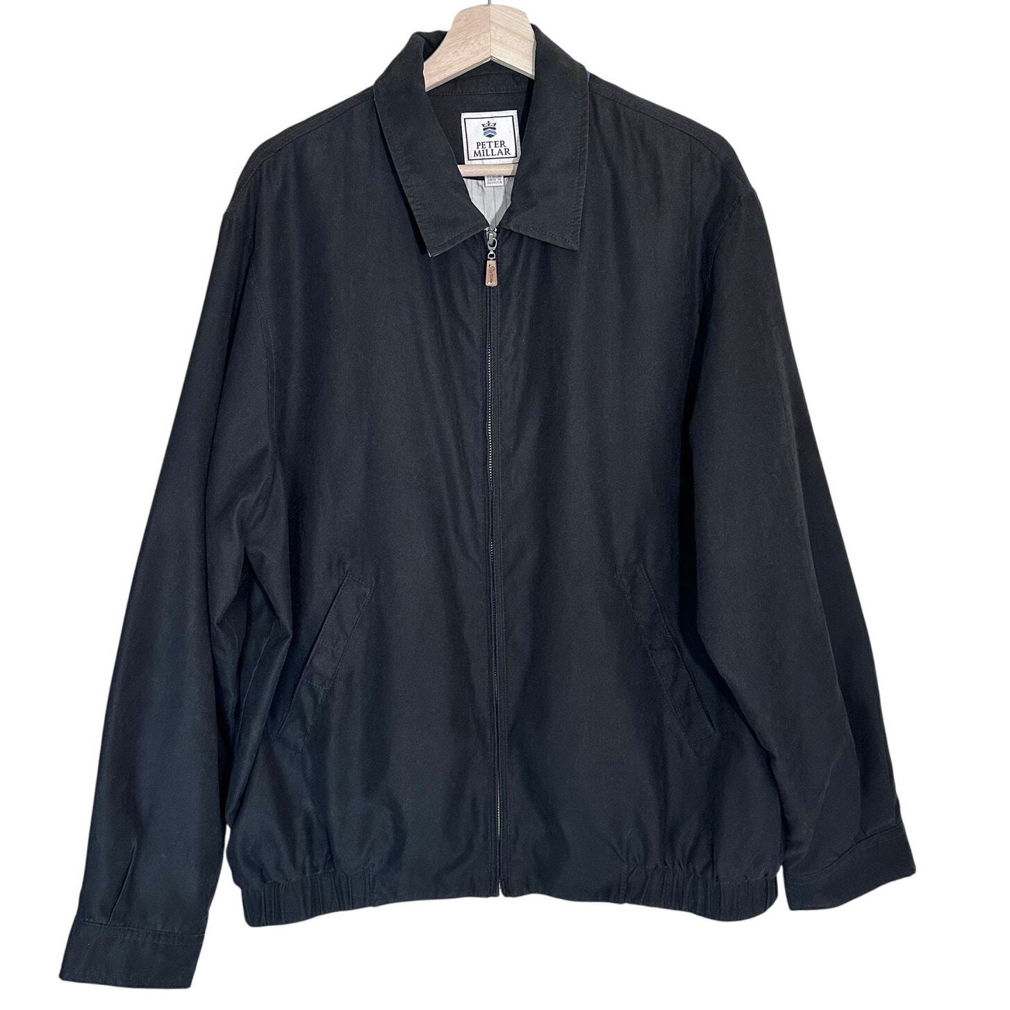 Peter Millar Jacket Full Zip Lined Golf Wind Resi… - image 1