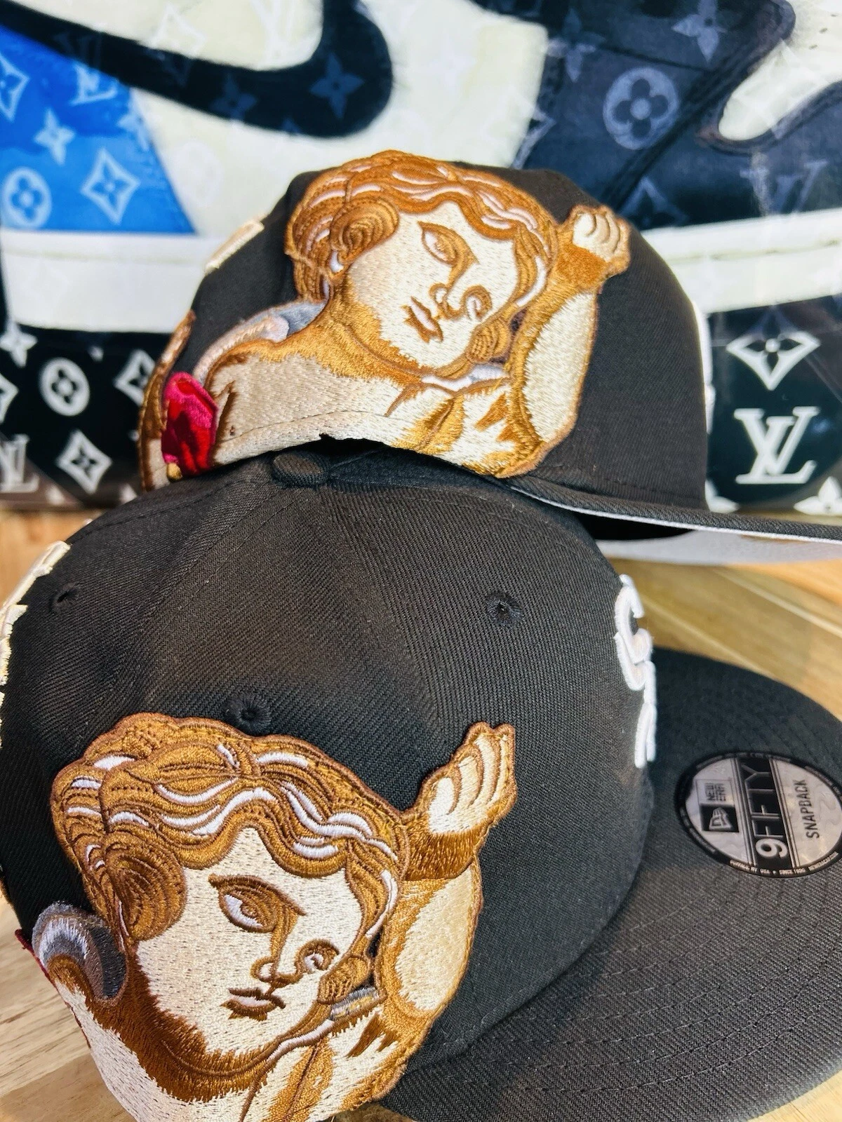 Authentique Jon Stan NY Chicago White Sox Noir SnapBack Angels Rare épuisé