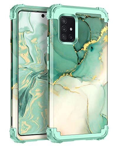 for Galaxy A51 5G Case,Three Layer Heavy Duty Shockproof Protection Mint Green - Zdjęcie 2 z 8