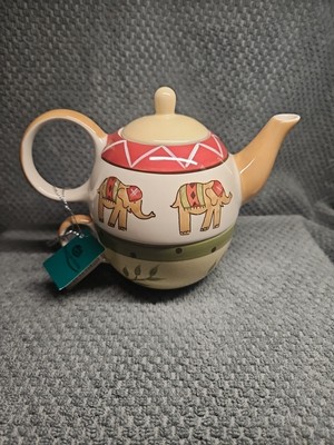 Cha Cult Elephant Tea Pot With Cup Beautiful! 