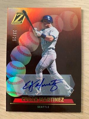 2023 Panini Chronicles Zenith auto EDGAR MARTINEZ #ed 23/25! Seattle Mariners