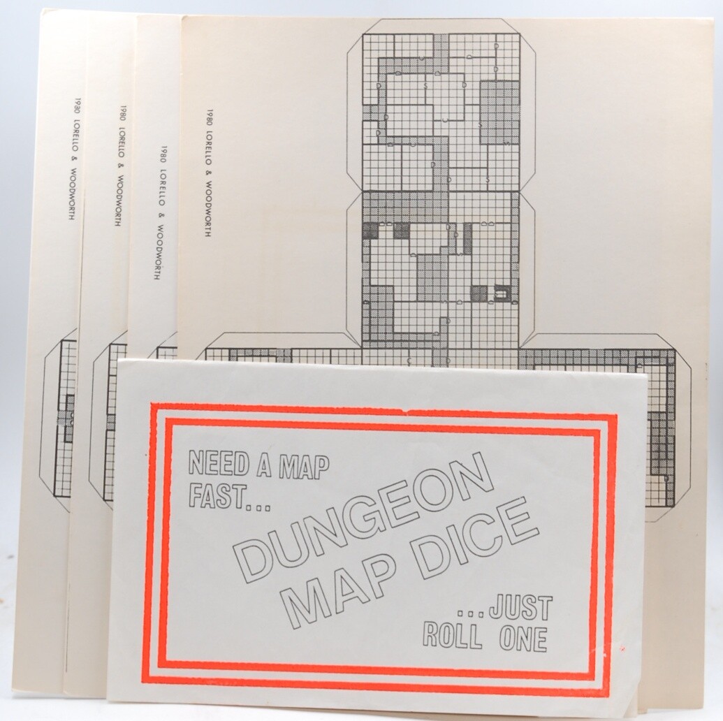 Random Dungeon Map Dice 1980 Lorello & Woodworth Lorello & Woodworth ...