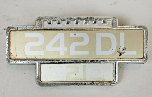 Vintage Volvo 242DL 2.1 Emblem Badge VTG