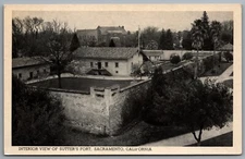 Sacramento California Sutter's Fort c1930s Postcard