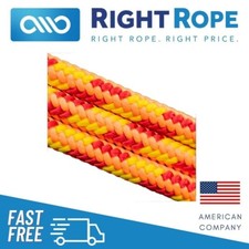 Arborist Climbing Line Rope 16-Strand 1/2" 13mm Yale XTC-16 6200 tensile Fire