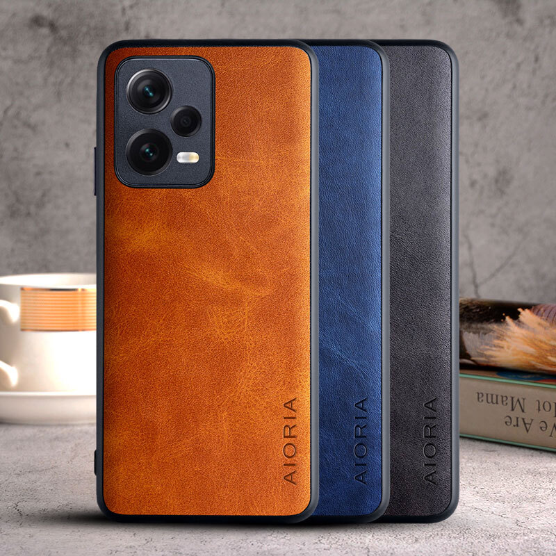 Funda para Xiaomi Redmi Note 12 Pro 5G, funda de cuero de grano de madera  con tarjetero y ventana, cubierta magnética con tapa para Xiaomi Redmi Note