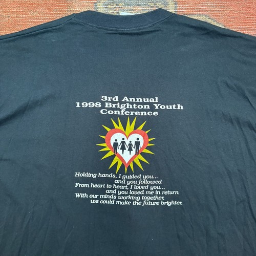 Fruit Of The Loom Unisex Black Crew Neck Generation Dreams T-Shirt Plus Size 3XL - Picture 3 of 11