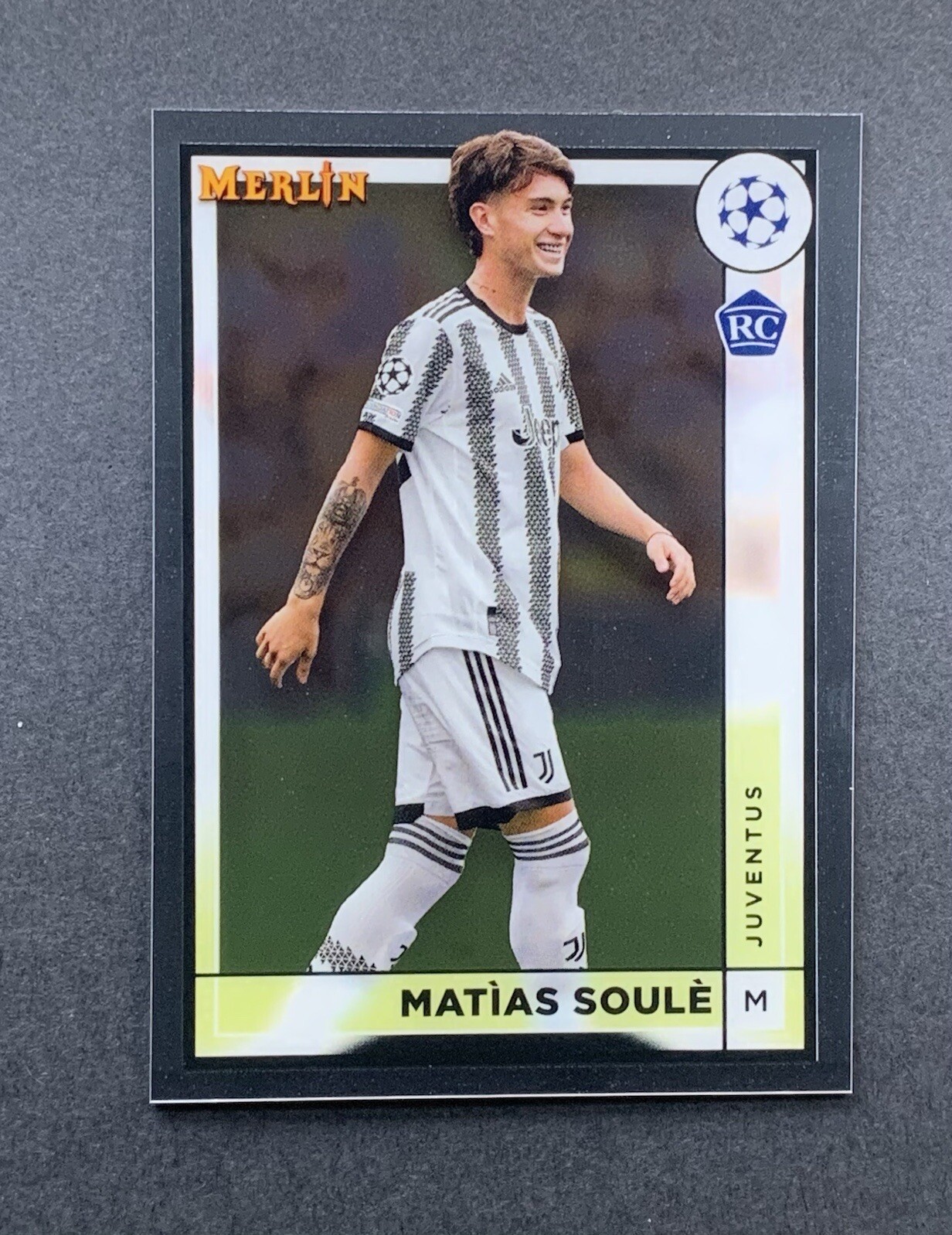 2022 Topps Merlin UEFA Club Competitions Matias Soule Matìas Soulè #80 Rookie RC