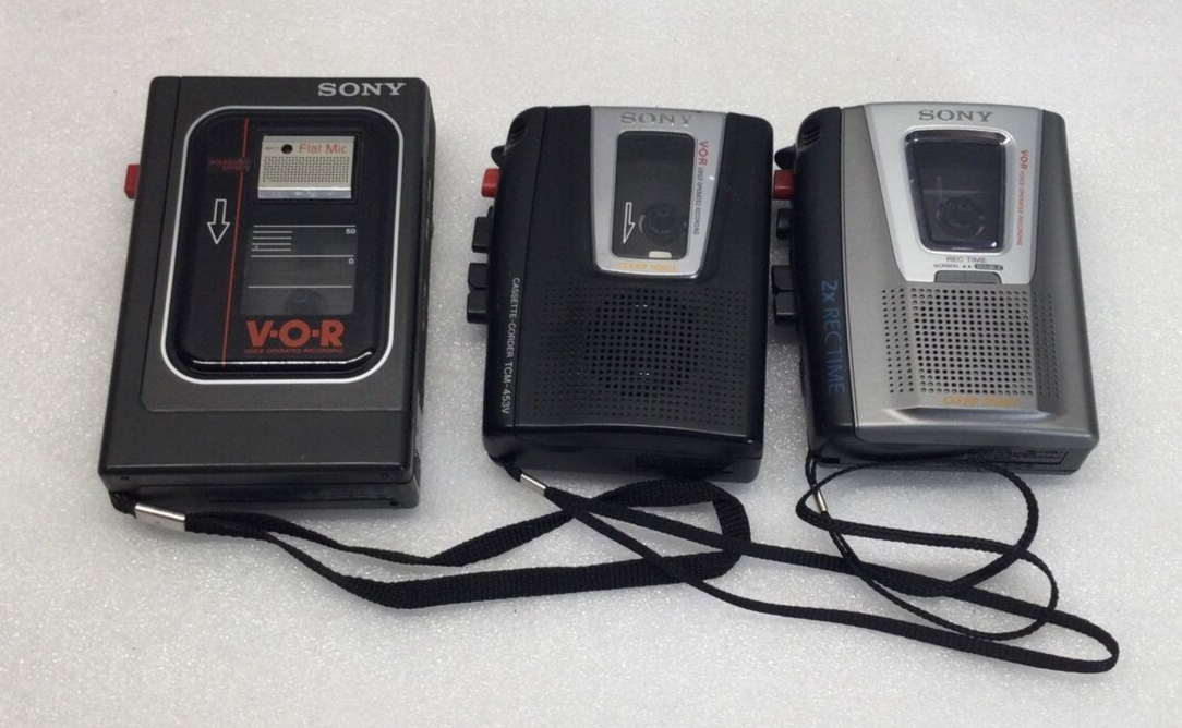 Sony TCM-20DV -TCM-15V & TCM-453V Cassette Voice Recording For
