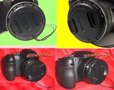 FRONT SNAP ON LENS CAP DIRECTLY TO CAMERA Canon Powershot SX20IS SX20 IS +HOLDER