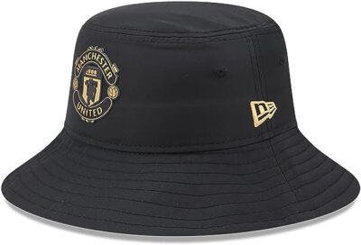 Manchester United FC New Era Team Bucket Hat Black/Gold