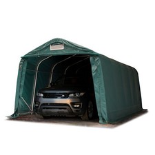 Carport 3,3 x 6,0 m tenda industriale PVC PRIMEtex 2300 telo ignifugo verde 