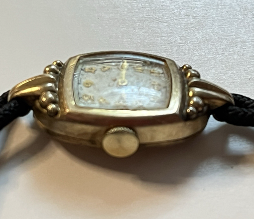 Vintage Elgin 10k Gold Filled Ladies Wrist Watch ~ Parts Only, Untested - Picture 6 of 13
