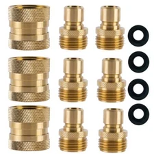 Garden Hose Quick Connect Brass Hose Quick Connectors Water Hose Connector 3/4"g