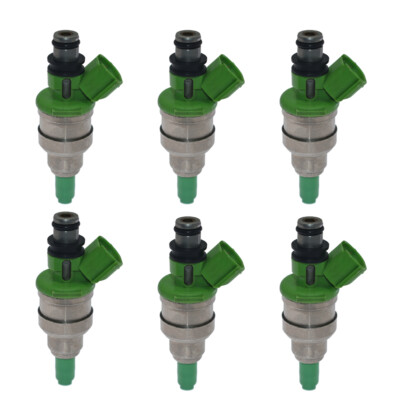 6pcs Fuel Injectors 195500-1980 For Mazda MPV 1989-1998 V6 3.0L