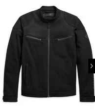 Harley Davidson 3D Mesh Accent Slim Fit Jacket Black Men’s Sz Medium 98419-19VM
