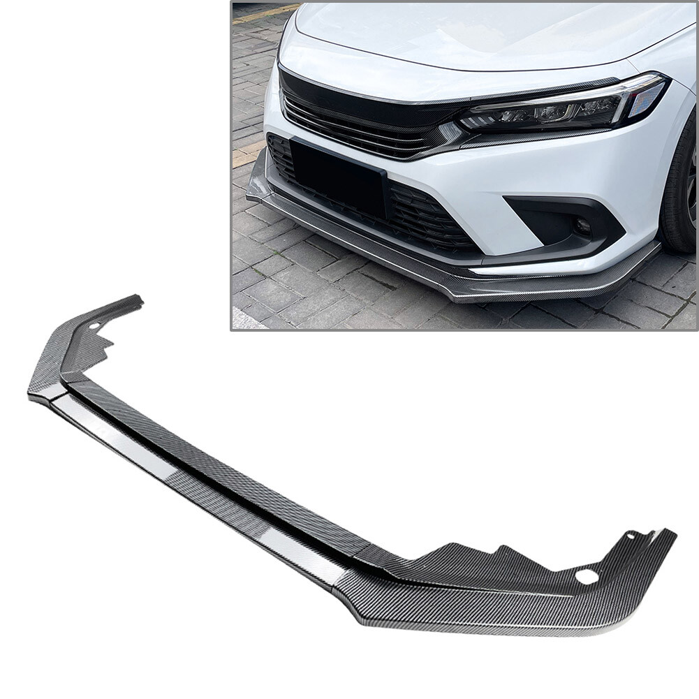 1x Front Bumper Lip Splitter Spoiler for 11th Gen Honda Civic Body Kit