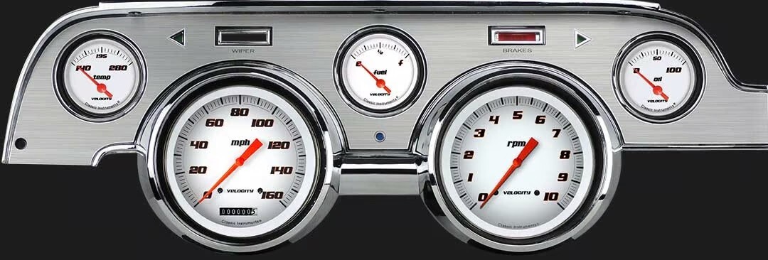 NEW 1967-1968 FORD MUSTANG VELOCITY GAUGE, SPEED, TACH, FUEL, OIL 