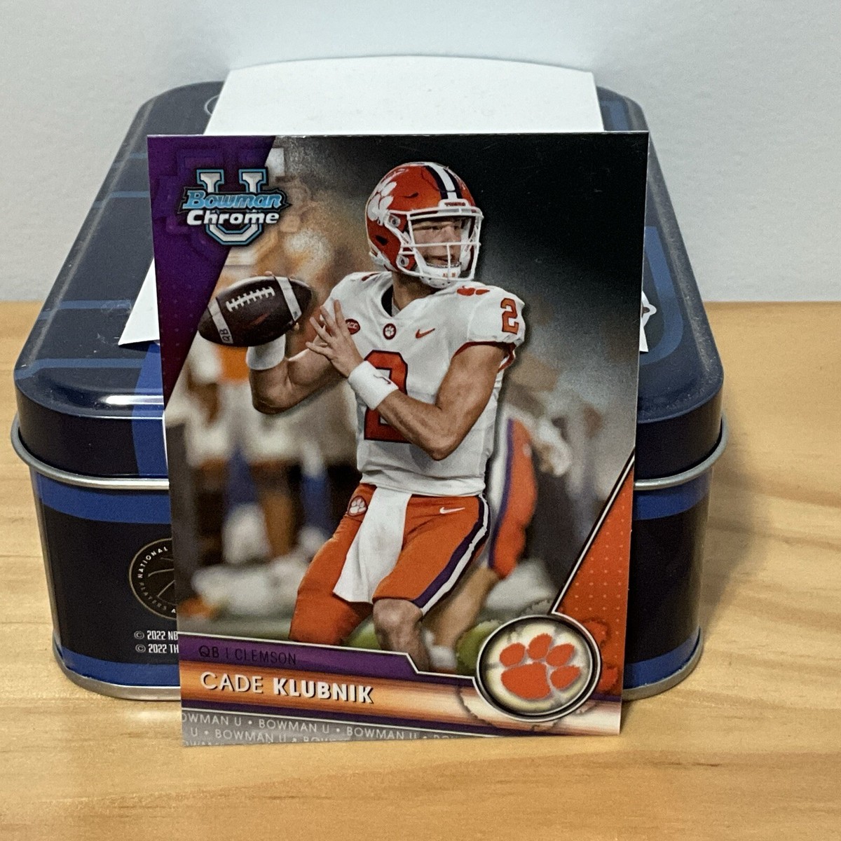 2023 Bowman U Chrome Cade Klubnik 33 Clemson Tigers Football Card
