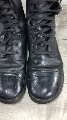 Vintage men’s 9.5 black leather combat boots Men main image 2