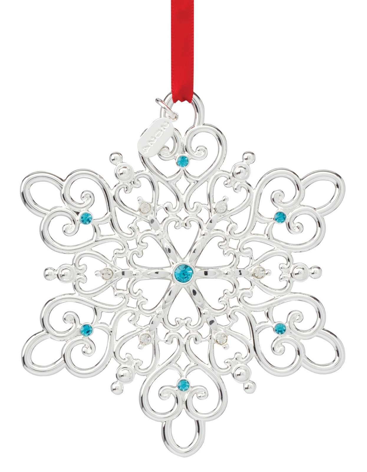 Lenox 2024 Snow Majesty Snowflake Ornament Silver Plate NIB Damaged Box