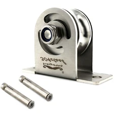 U Type Swivel Pulley 304 Stainless Steel Duplex Bearing Rope Cable Pulley