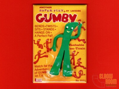Gumby vintage package art 2x3'' fridge/locker magnet Lakeside