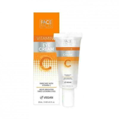 Face Facts Vitamin C Augencreme Hautpflege Aufhellen, Vegan (25ml)