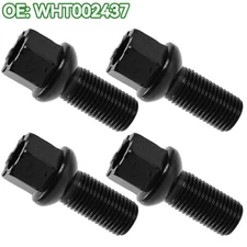 4x M14x1.5 Black Wheel Bolts Lug Nuts For VW Beetle Golf Jetta Tiguan WHT002437