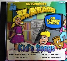 KARAOKE CD G: Kid's Songs - Volume 4, The Singing Machine G9913 - 4 Tracks