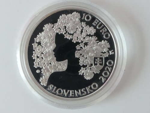 SLOWAKEI 2020 10 EURO SILBER MÜNZE COIN PP PROOF - ANDREJ SLADKOVIC - - Picture 2 of 9