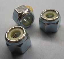 Grade 2 Hex Lock Nut, Zinc RH, 3/8"-16 x 11/16" W x 35/64" H, 50 Pc