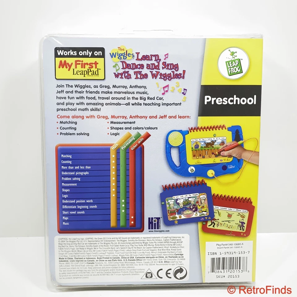 LeapPad The Wiggles Learn Dance And Sing My First Preschool Math Leap Frog - New - Image 2 of 4