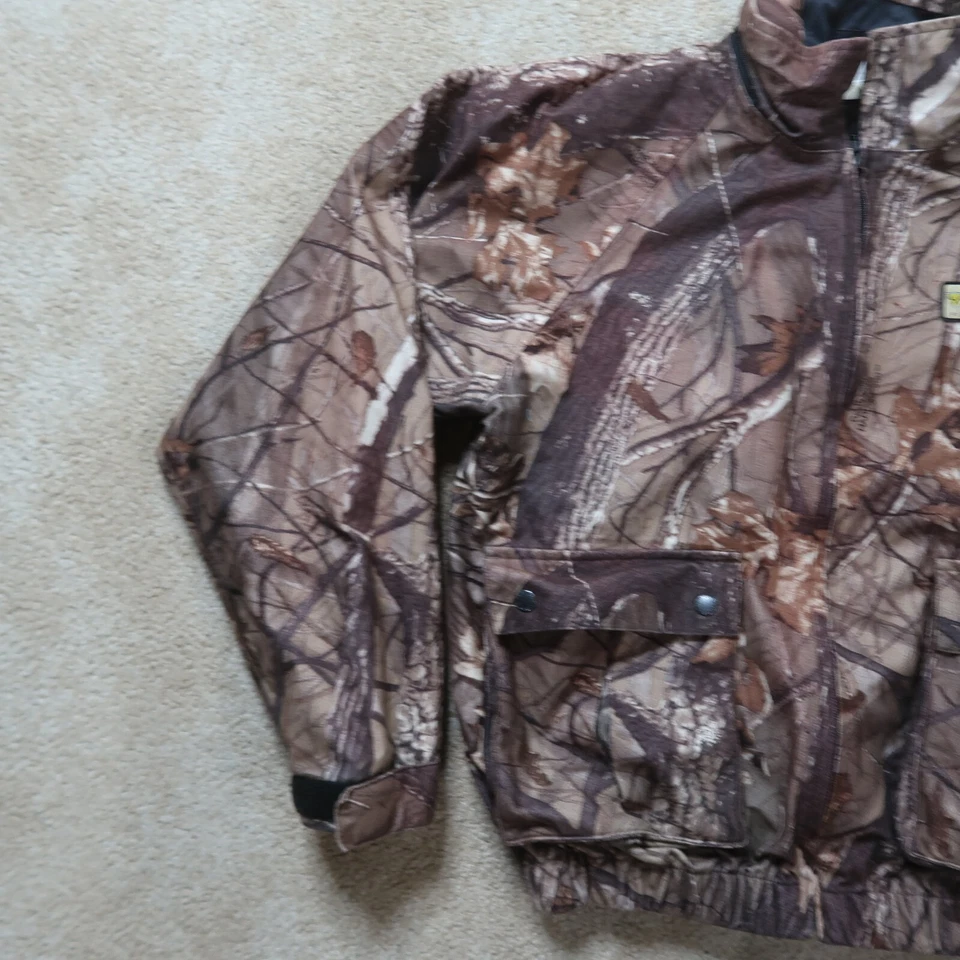 Scent Blocker Plus Camouflage Jacket Men's Medium Hunting Realtree Hardwoods - Image 2 of 4