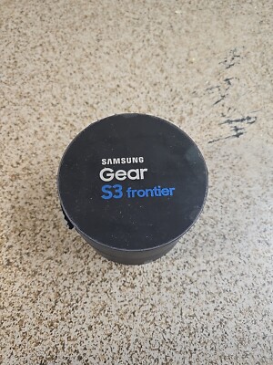 Samsung Gear S3 Frontier 46 mm Steel Case with Black Silicone Band Smart Watch -