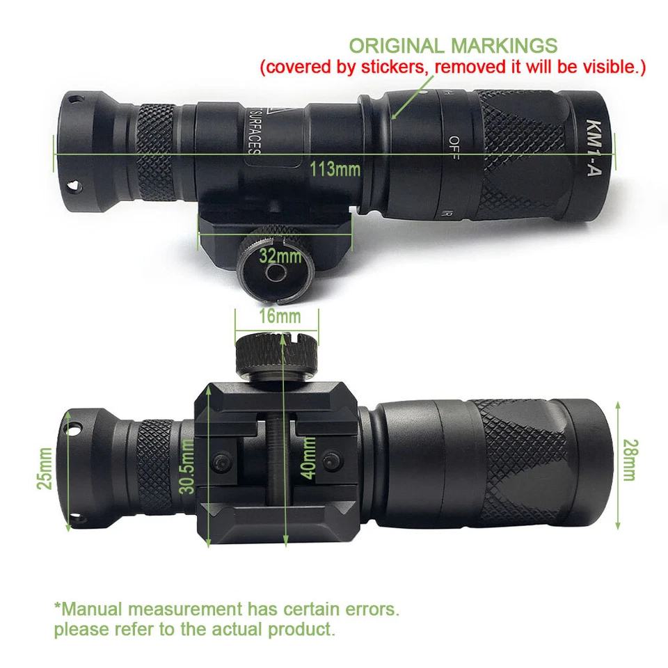 Luz infrarroja IR M300V / M300V / Nuevo soporte SS M-ax / Montaje desplazado MLOK - Imagen 3 de 4