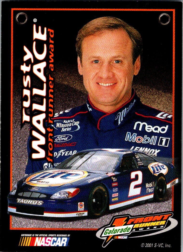 2001 Press Pass Gatorade Front Runner Award #7 Rusty Wallace