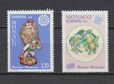 s10689) MONACO 1976 POSTFRISCH **Europa, Handarbeit 2v  