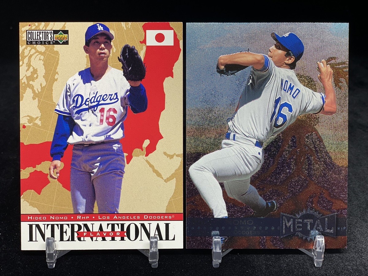 HIDEO NOMO 1995 UPPER DECK INSERT & 1996 FLEER METAL