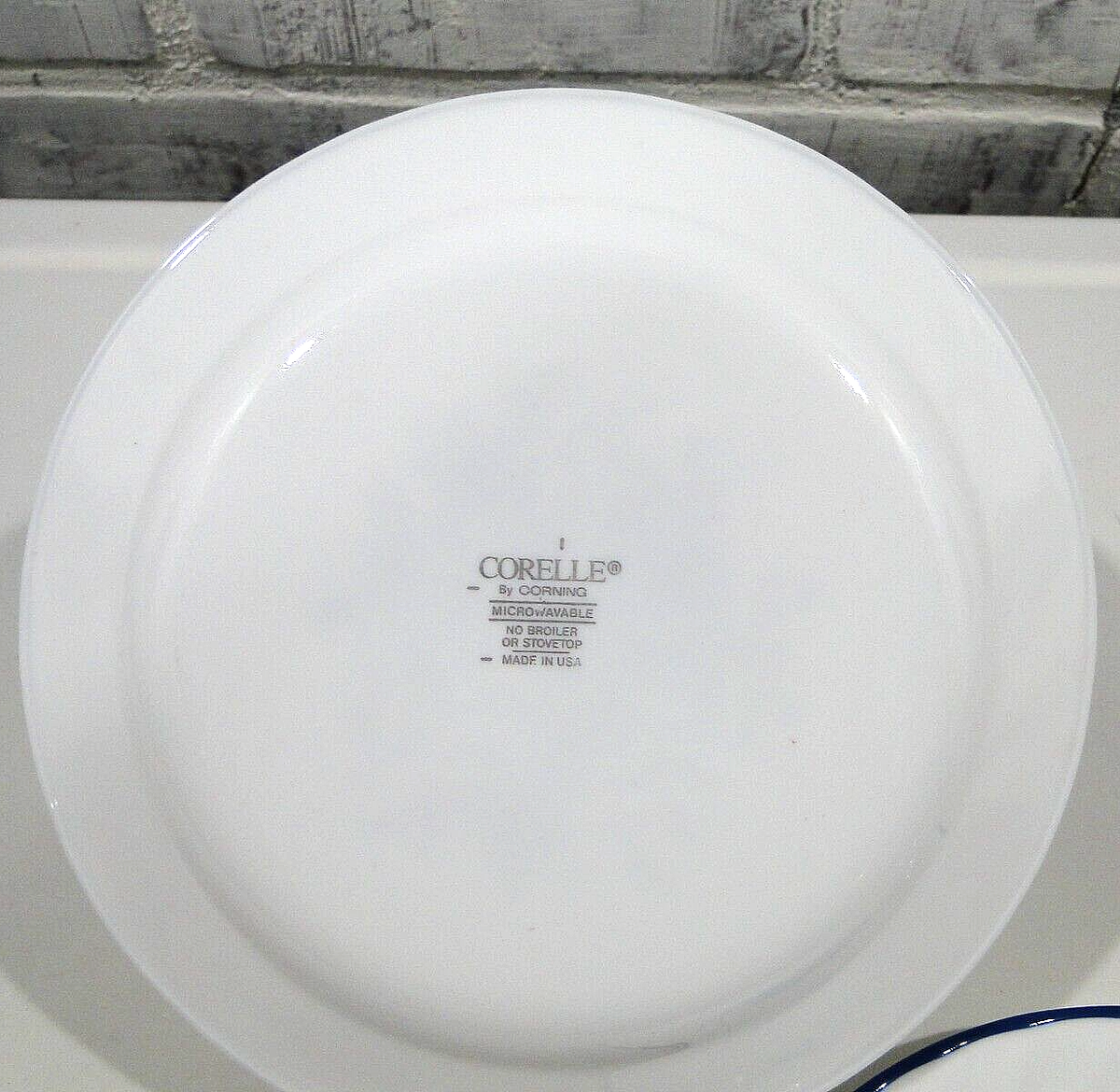 Corelle Blue Velvet Rose 1/4'' Salad Plates Set Of Swirl Rim