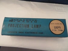 LAFAYETTE RADIO ELECTRONICS PROJECTION LAMP DDB 115V 750W NIB 99-7124