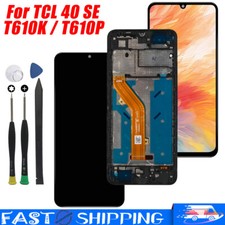 For TCL 40 SE T610P T610K LCD Replace Display Touch Screen Digitizer Frame