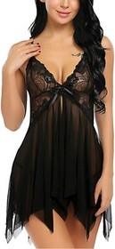 Valentines Lingerie for Women Lace Babydoll Boudoir Outfits Plus Size Langeray